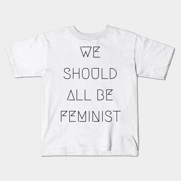 FEMINIST Kids T-Shirt by ziffu